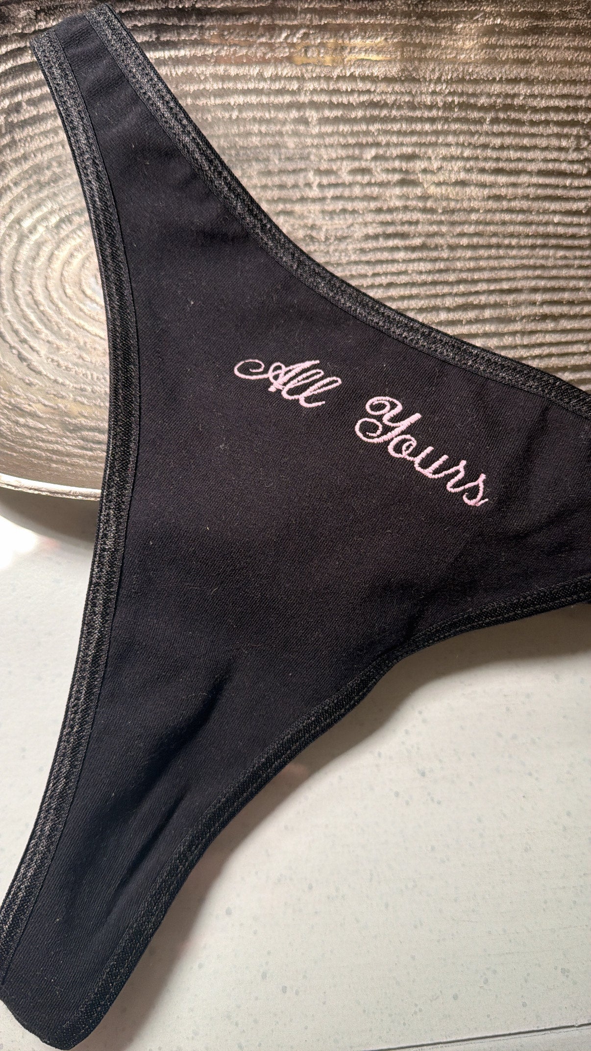 Custom Embroidered Thong