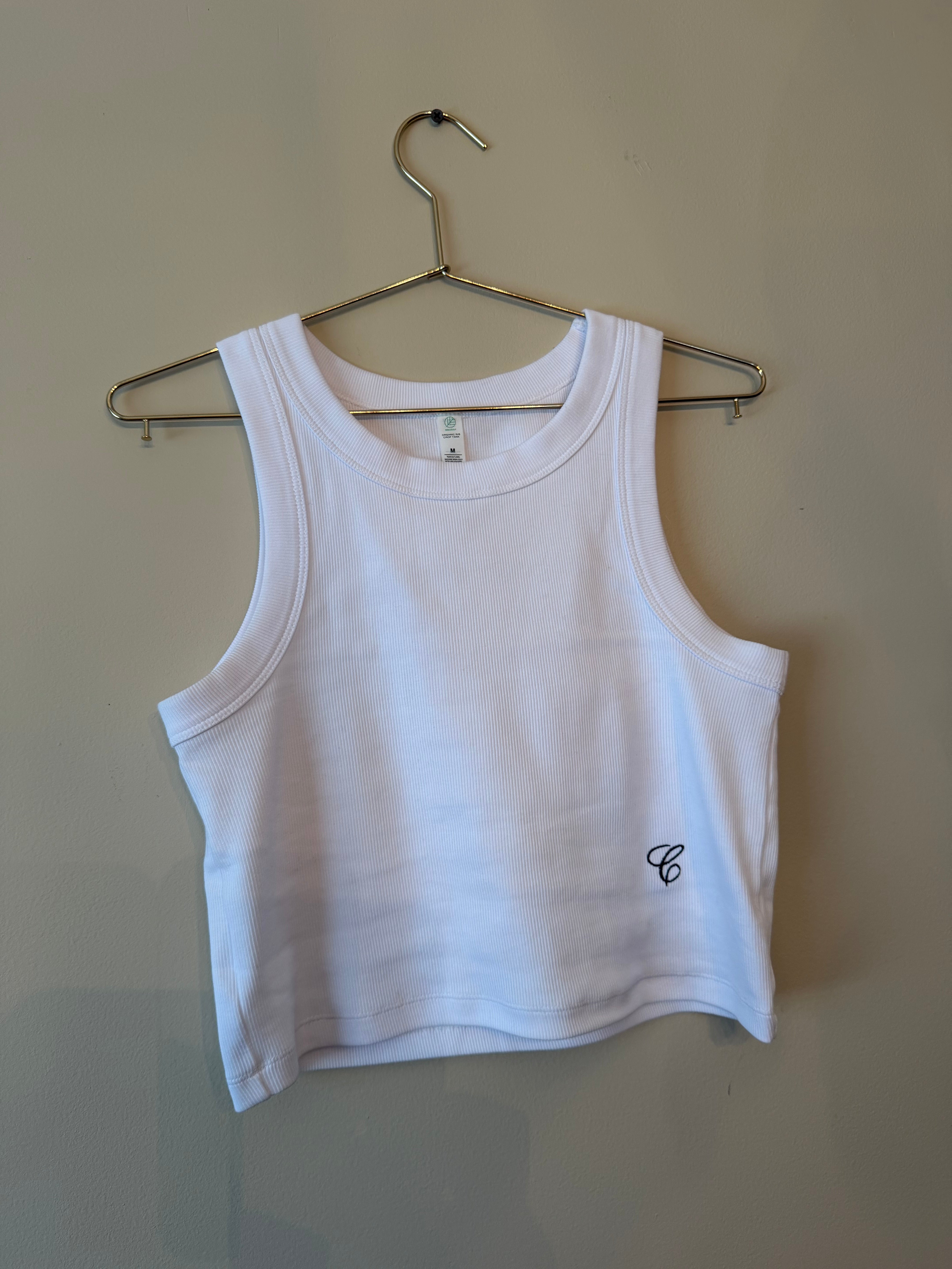 Initial Organic Rib Crop Tank